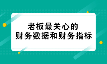 老板最關(guān)心的財(cái)務(wù)數(shù)據(jù)和財(cái)務(wù)指標(biāo) 會(huì)計(jì)必知！