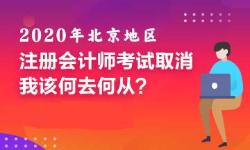 北京CPA考試取消！備考好幾個(gè)月的我該何去何從！