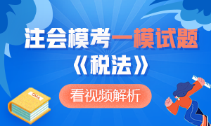 【收藏】2020年注冊會計師萬人模考《稅法》一模試題