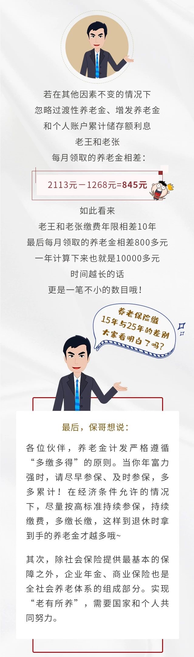 養(yǎng)老保險(xiǎn)繳15年&25年，退休金差別有多大？