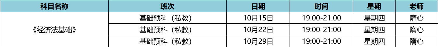 快來！初級(jí)私教直播班《經(jīng)濟(jì)法基礎(chǔ)》于9月24日正式開課啦！