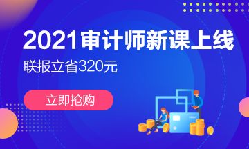 2021年審計師新課上線