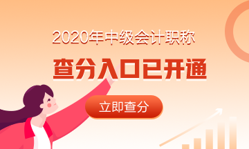 遼寧2020中級會計職稱成績查詢入口