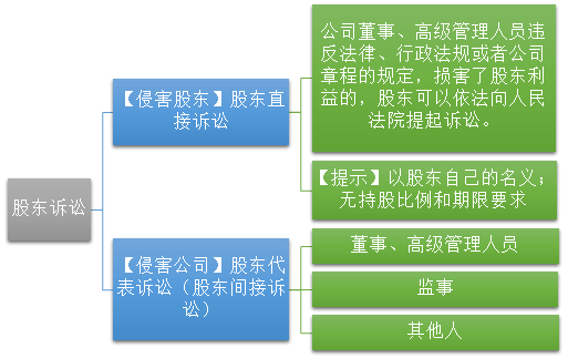 2021中級會計職稱經(jīng)濟法預習知識點：股東訴訟