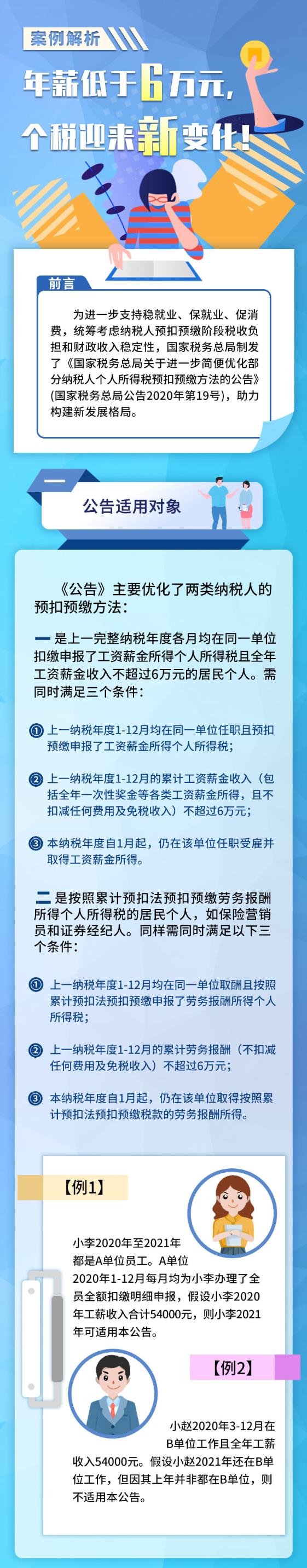 年薪低于6萬(wàn)，個(gè)稅有哪些新變化？