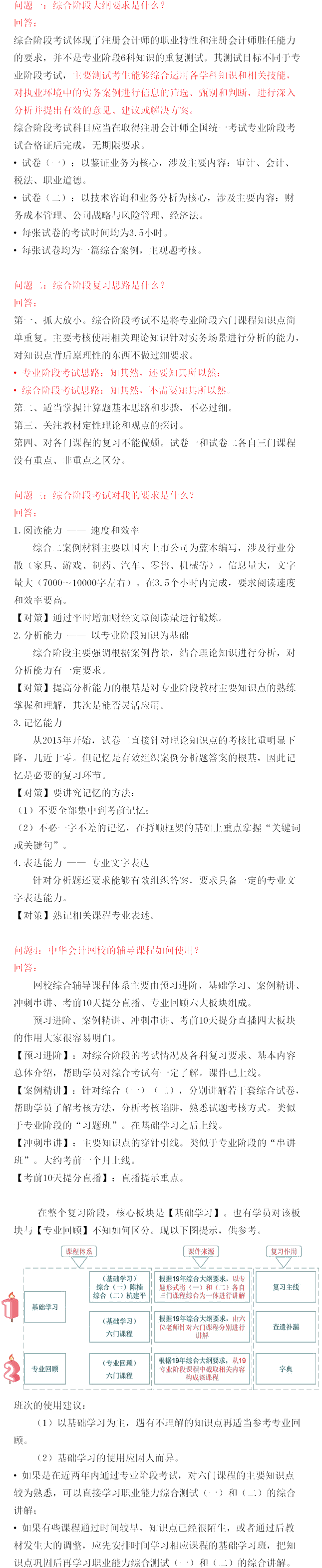 注會(huì)的綜合階段考試是什么意思？如何備考綜合階段？