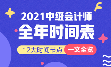 新！2021報名簡章公布 揭露全年中級會計大事時間表