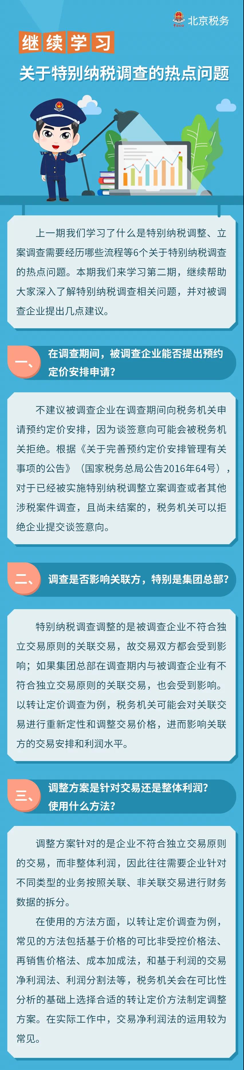 圖解 ▍繼續(xù)學習！關(guān)于特別納稅調(diào)查的熱點問題