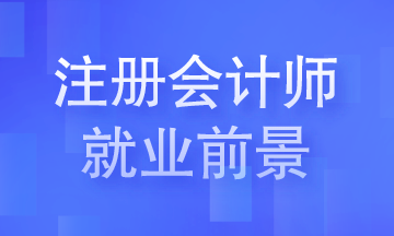 注冊會(huì)計(jì)師就業(yè)前景你知道嗎？