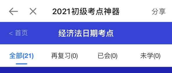 考前最后一波！2021初級(jí)考點(diǎn)神器新增經(jīng)濟(jì)法時(shí)間類考點(diǎn)