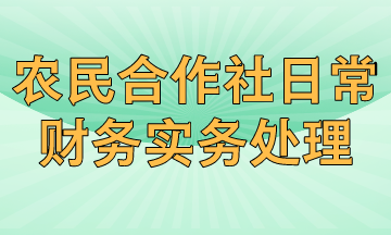 農(nóng)民專業(yè)合作社日常財(cái)務(wù)實(shí)務(wù)有哪些處理？