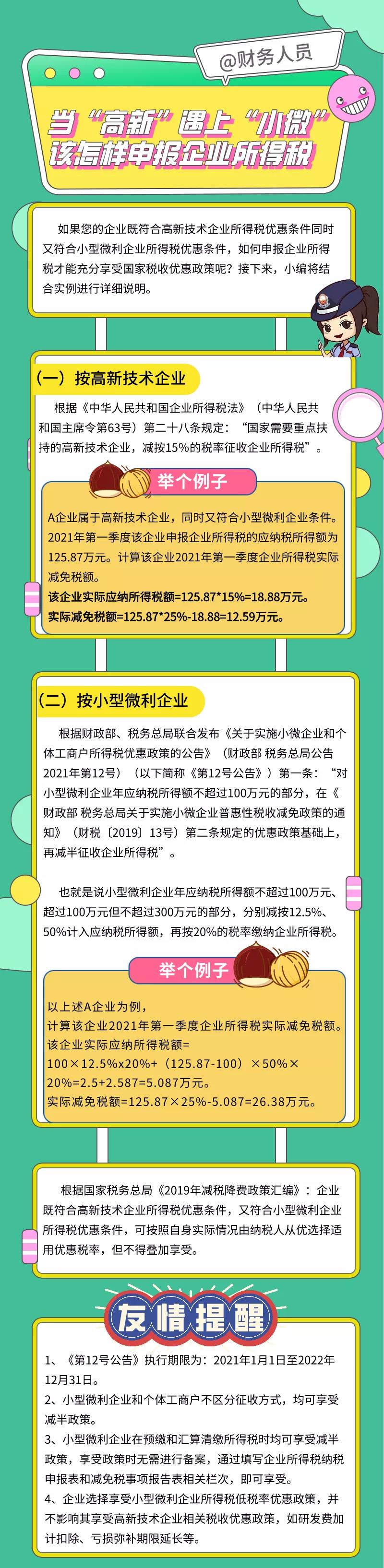 當(dāng)“高新”遇上“小微”該怎樣申報(bào)企業(yè)所得稅？