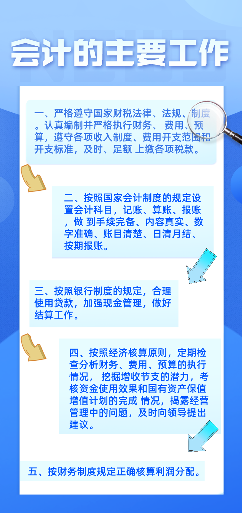 會計主要的工作都有哪些呢？你都知道嗎？