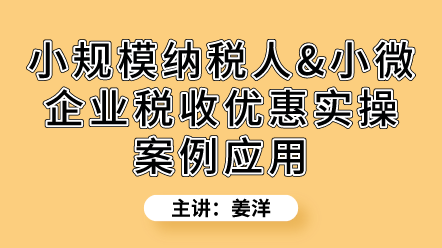 小規(guī)模納稅人&小微企業(yè)稅收優(yōu)惠有哪些？實操案例解讀