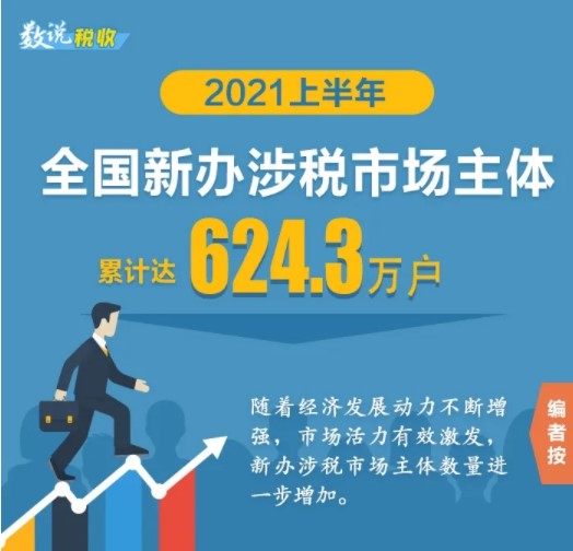 2021上半年新辦涉稅市場(chǎng)主體有哪些亮點(diǎn)？為你揭秘