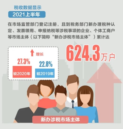 2021上半年新辦涉稅市場(chǎng)主體有哪些亮點(diǎn)？為你揭秘