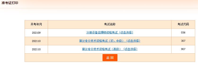 初中級經(jīng)濟師準考證打印列表