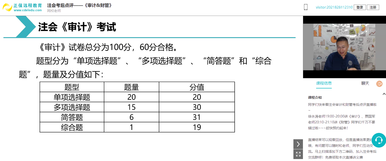 2021注會《審計(jì)》題量有變化？速來圍觀！