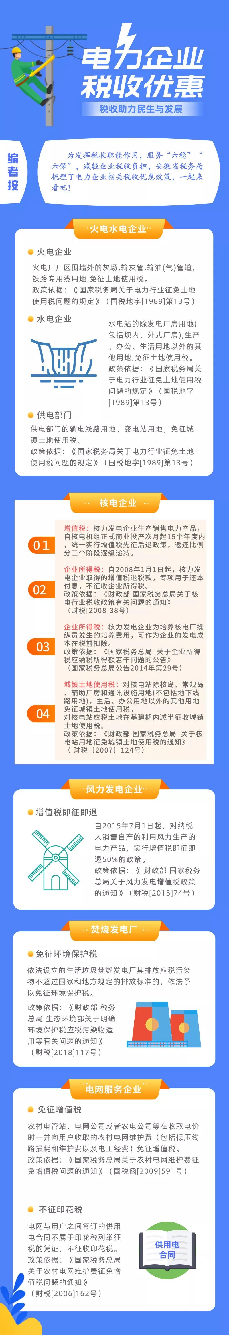 收藏！一圖了解電力企業(yè)稅收優(yōu)惠