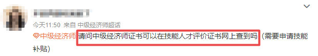中級(jí)經(jīng)濟(jì)師證書查詢