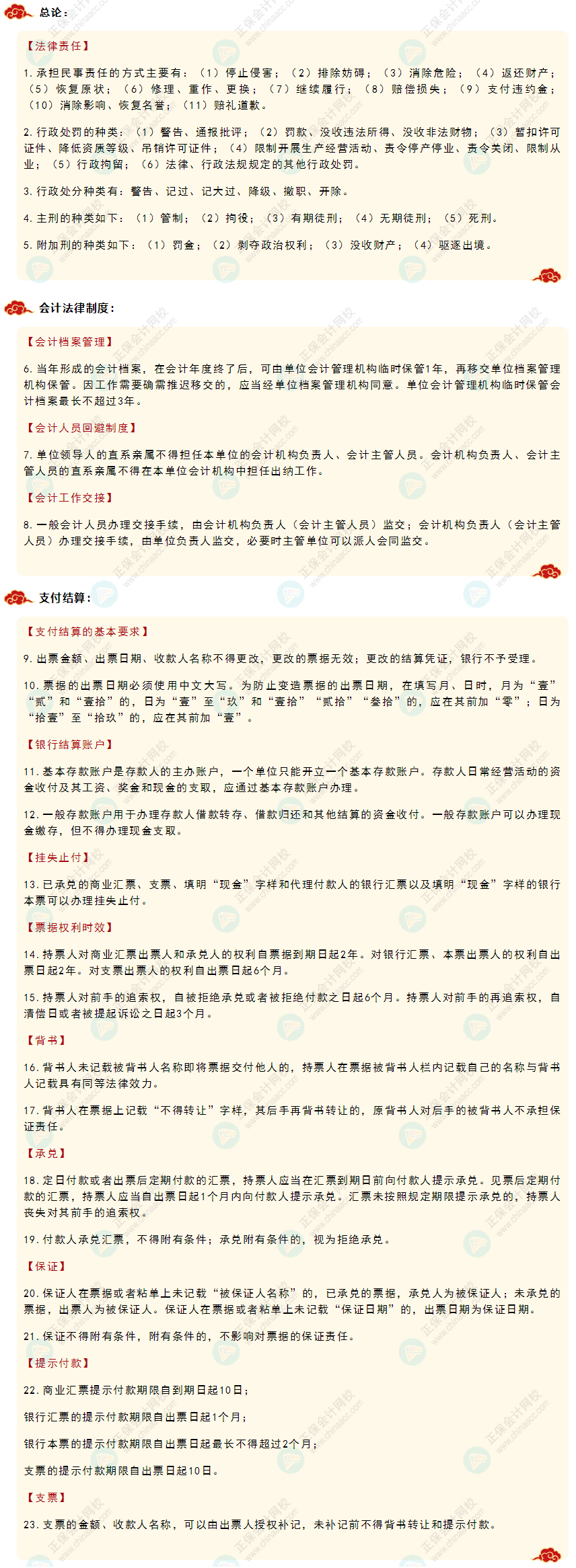 【收藏】2022初級會計《經(jīng)濟法基礎(chǔ)》必背法條強勢來襲！