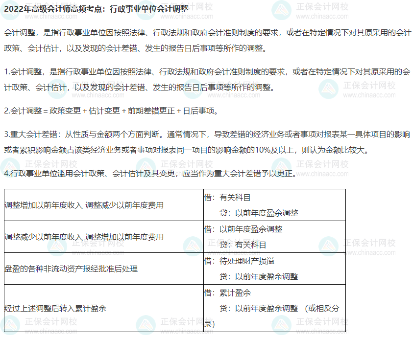 2022年高級會(huì)計(jì)師高頻考點(diǎn)：行政事業(yè)單位會(huì)計(jì)處理