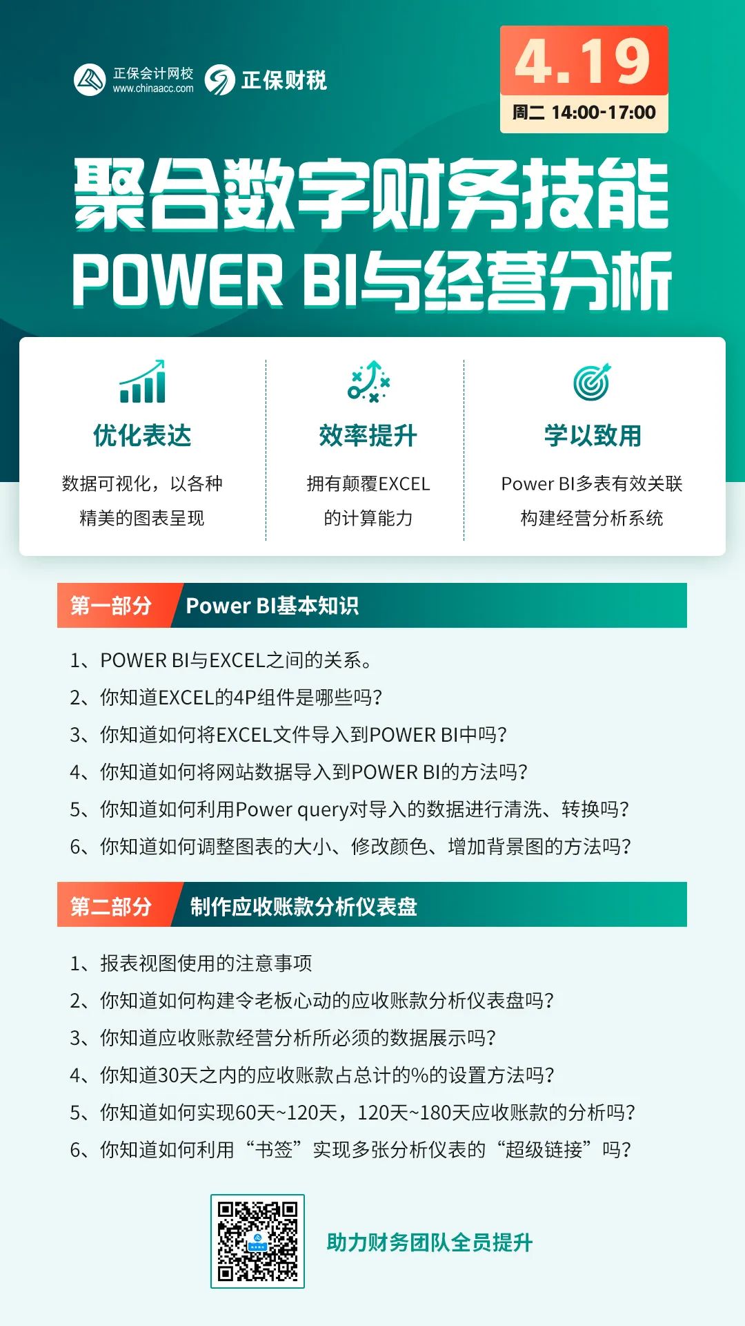 聚焦數字財務技能powerBI與經營分析