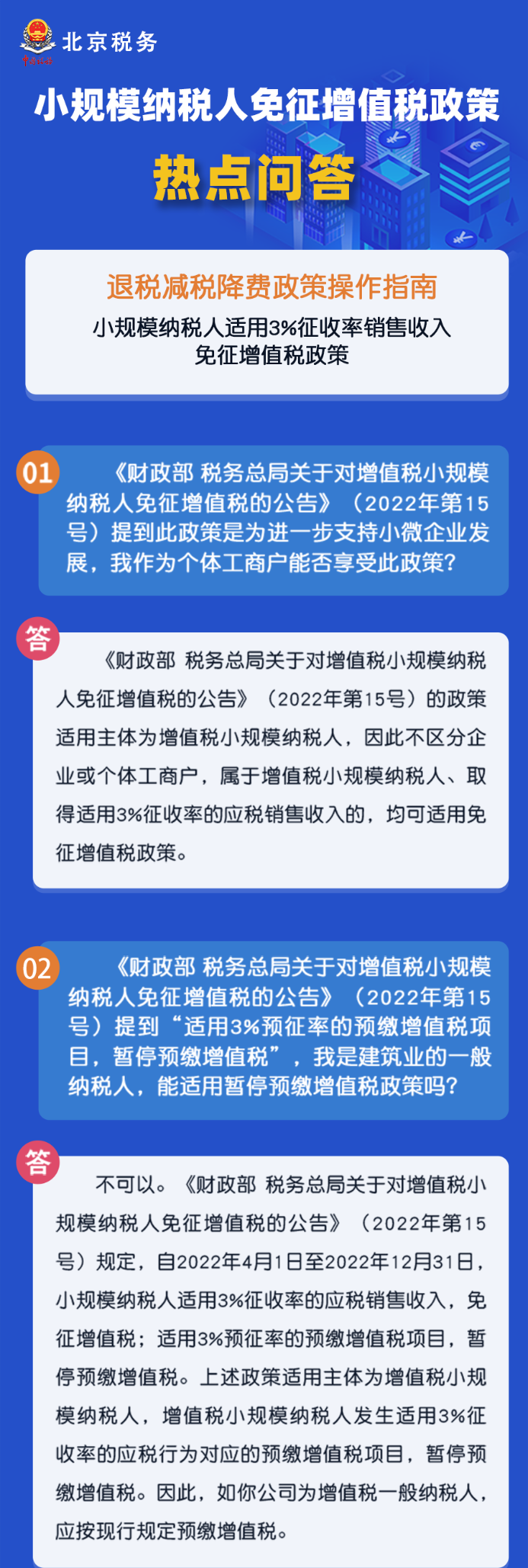 小規(guī)模納稅人免征增值稅政策熱點匯總！