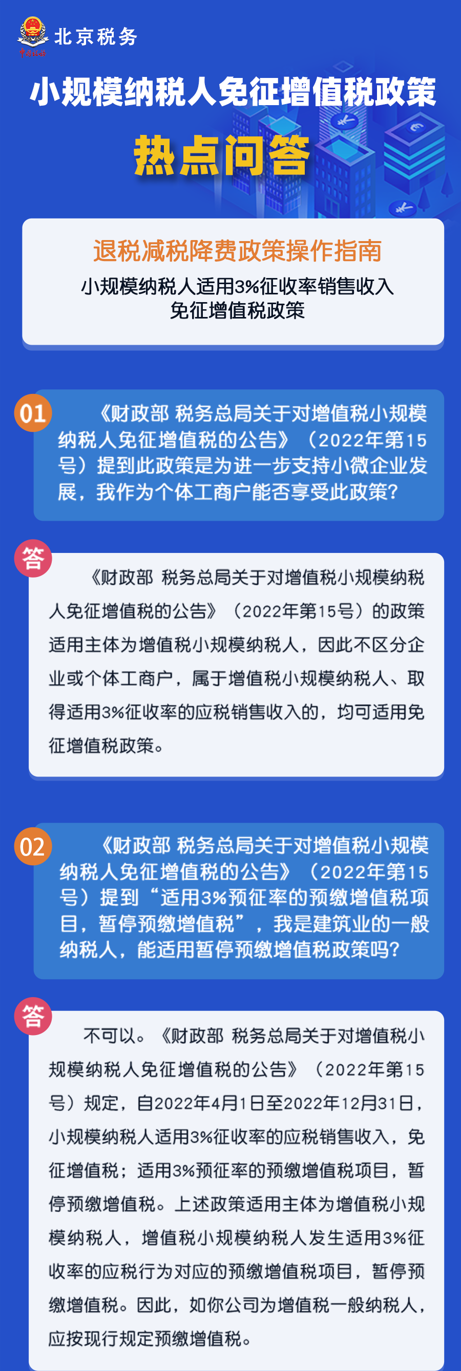 秒懂！小規(guī)模納稅人免征增值稅政策熱點匯總！