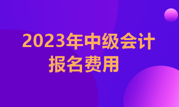 中級會計報名收費多少錢？