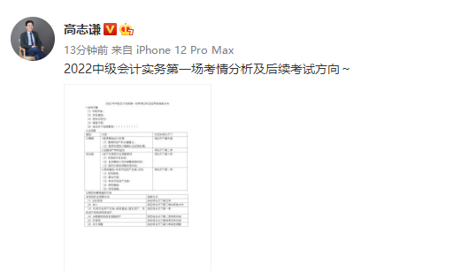速速來看！高志謙老師盤點(diǎn)第一場考情和后續(xù)中級(jí)考試方向！