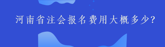 河南省注會(huì)報(bào)名費(fèi)用大概多少？