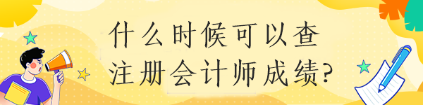 什么時(shí)候可以查注冊(cè)會(huì)計(jì)師成績?