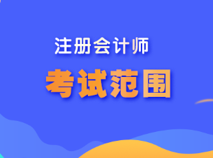 山東省注冊(cè)會(huì)計(jì)師考試范圍是什么？