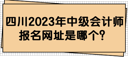 四川2023年中級(jí)會(huì)計(jì)師報(bào)名網(wǎng)址是哪個(gè)？