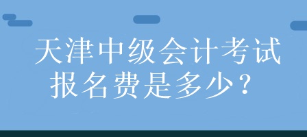 天津中級會計(jì)考試報(bào)名費(fèi)是多少？