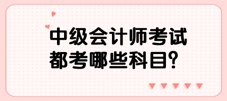 中級會計師考試都考哪些科目？