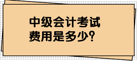 中級(jí)會(huì)計(jì)考試費(fèi)用是多少？