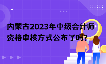 內(nèi)蒙古2023年中級(jí)會(huì)計(jì)師資格審核方式公布了嗎？