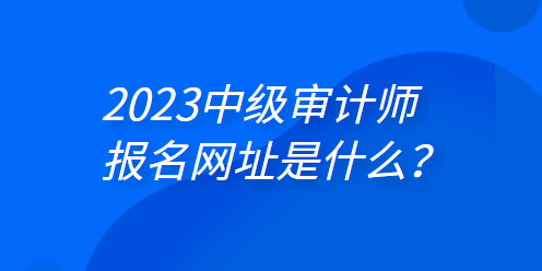 2023年中級審計師報名網(wǎng)址是什么？