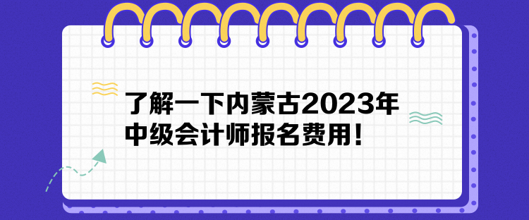 了解一下內(nèi)蒙古2023年中級會(huì)計(jì)師報(bào)名費(fèi)用！