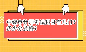 中級(jí)審計(jì)師考試科目有幾門(mén)？多少分及格？