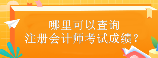 哪里可以查詢注冊(cè)會(huì)計(jì)師考試成績(jī)？