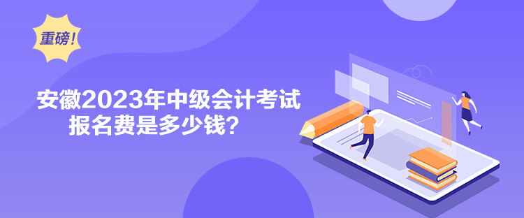 安徽2023年中級(jí)會(huì)計(jì)考試報(bào)名費(fèi)是多少錢？