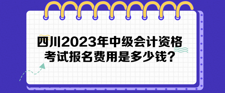 四川2023年中級會計資格考試報名費用是多少錢？