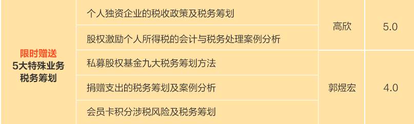 全稅種全流程納稅籌劃，助力快速晉升