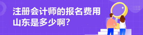 注冊會計師的報名費用山東是多少??？