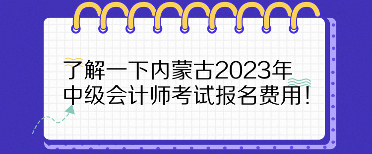 了解一下內(nèi)蒙古2023年中級會計(jì)師考試報(bào)名費(fèi)用！