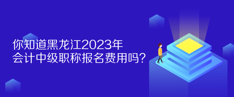 你知道黑龍江2023年會計中級職稱報名費用嗎？