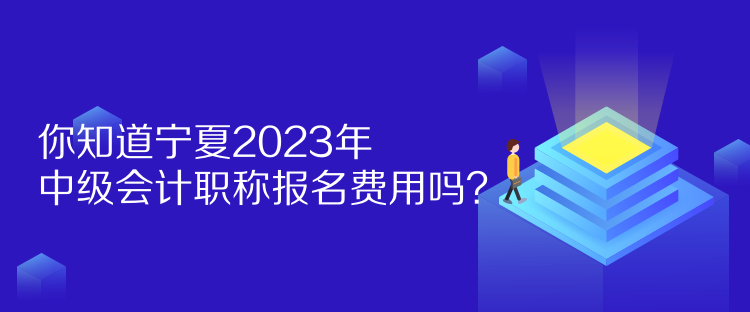 你知道寧夏2023年中級會計(jì)職稱報(bào)名費(fèi)用嗎？